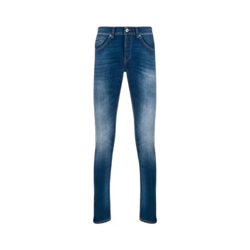 Straight-Leg Slim-Cut Jeans