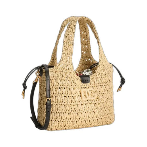 Woven-Raffia Tote Bag