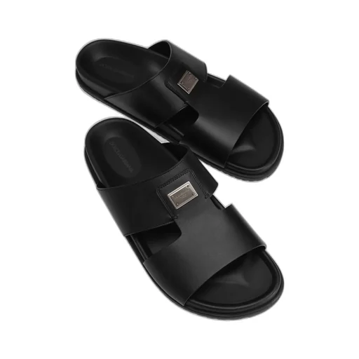 Logo Plaque Sandals