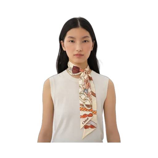 Pattern Printed Silk Scarf