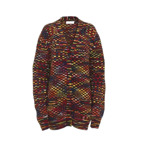 Generous V-Neck Knitted Cardigan