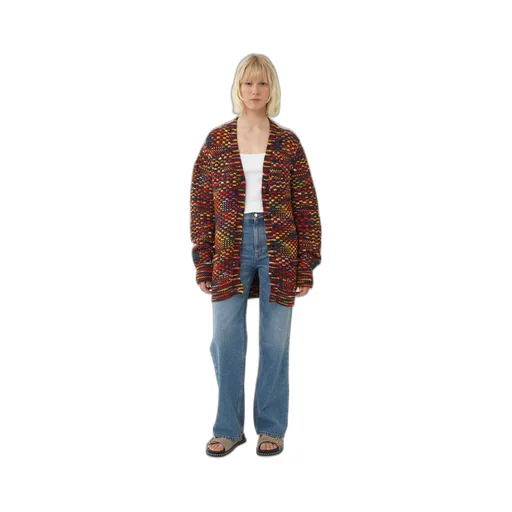 Generous V-Neck Knitted Cardigan