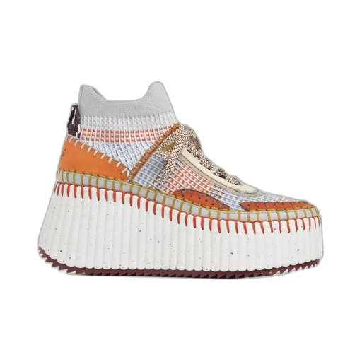 Nama Lace-Up Wedge Sneakers