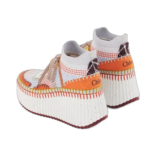 Nama Lace-Up Wedge Sneakers