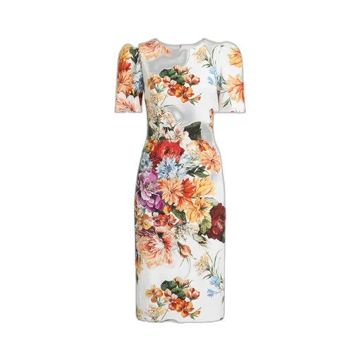 Floral-Print Midi Dress