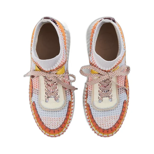 Nama Lace-Up Wedge Sneakers