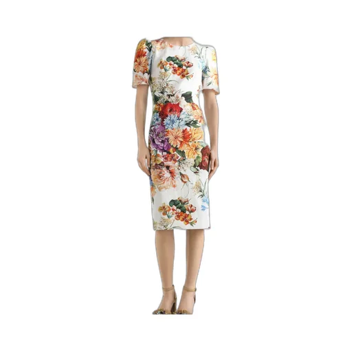 Floral-Print Midi Dress