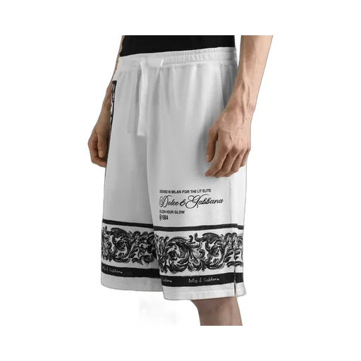Logo-Print Cotton Shorts