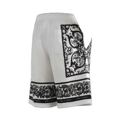 Logo-Print Cotton Shorts
