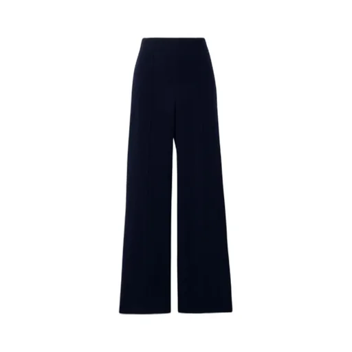 Side-Zip Flared Trousers