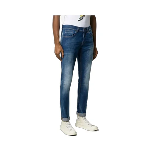 Straight-Leg Slim-Cut Jeans