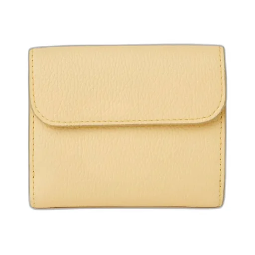 Logo Buckle Tri-Fold Wallet