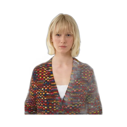 Generous V-Neck Knitted Cardigan