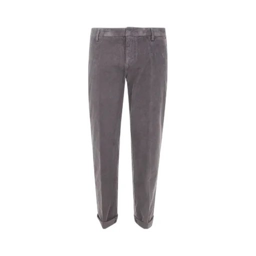 Corduroy Straight Leg Cuffed Trousers