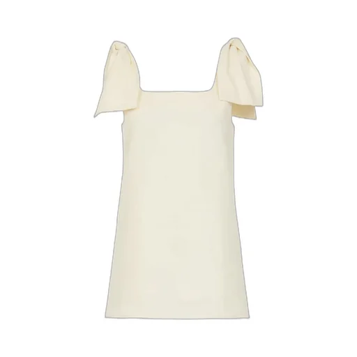 Bow-Strapped Square-Neck Tank Top