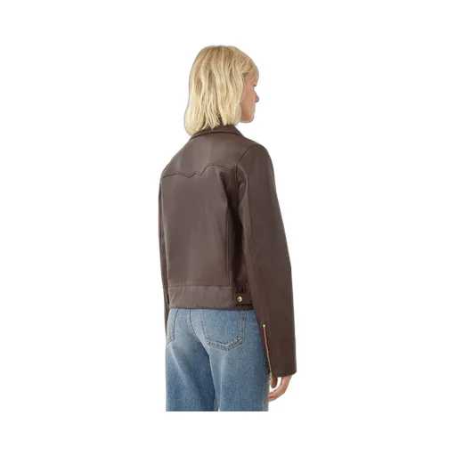 Zip-Up Leather Jacket