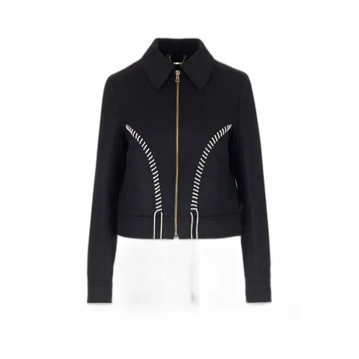 Embroidered Cropped Jacket