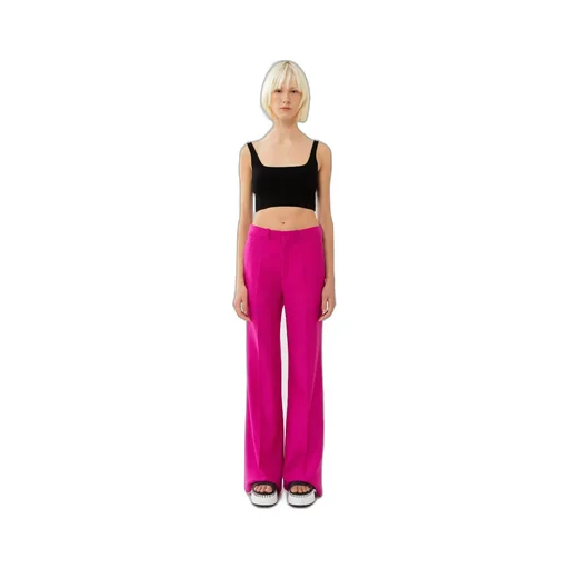 Pleated Flared Trousers