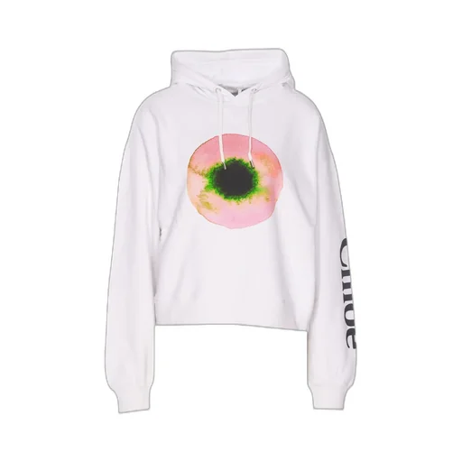Abstract Print Cotton Hoodie