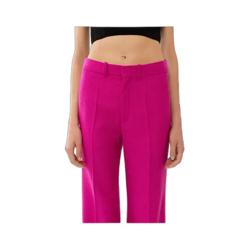 Pleated Flared Trousers