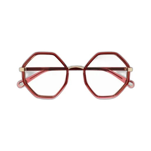 Hexagonal-Shaped Frame Glasses