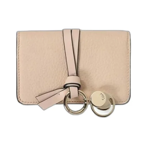 Logo-Charm Leather Wallet