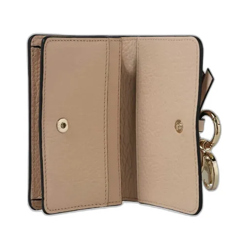 Logo-Charm Leather Wallet