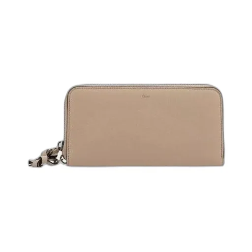 Logo Detailed Zipped Wallet