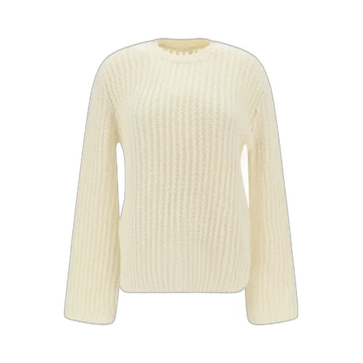 Long-Sleeved Crewneck Knitted Jumper