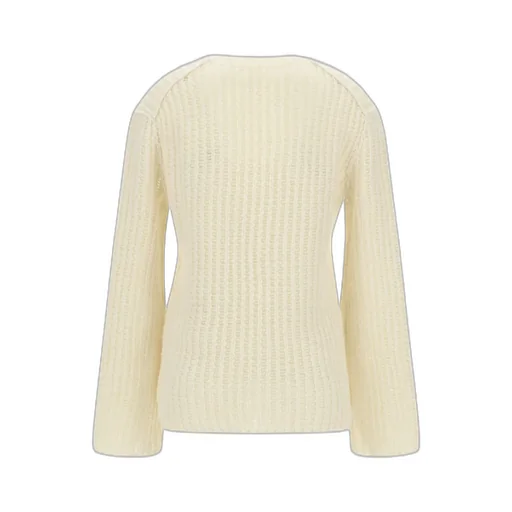 Long-Sleeved Crewneck Knitted Jumper