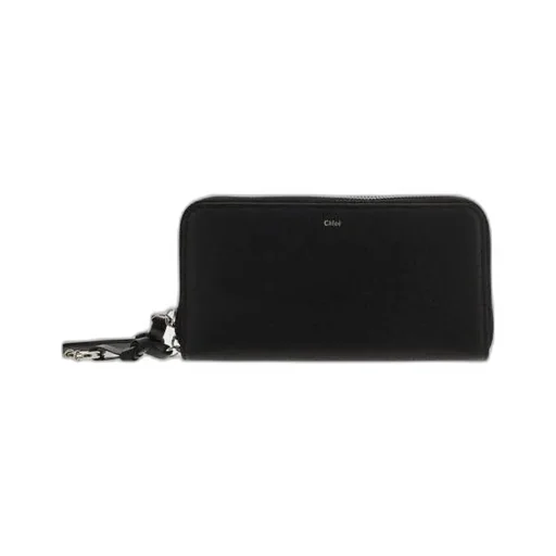 Logo Detailed Zipped Wallet