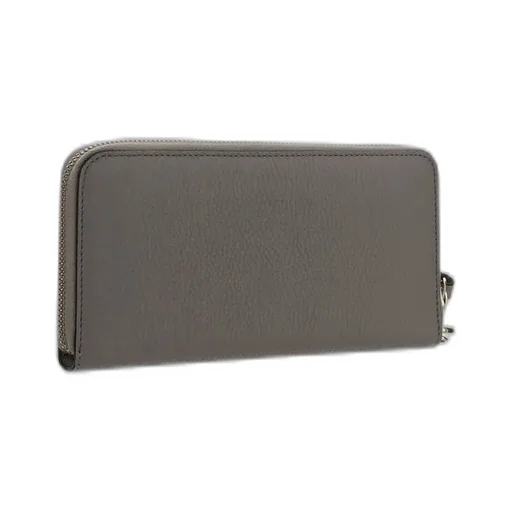 Logo Detailed Zipped Wallet