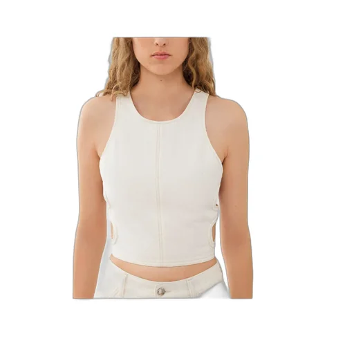 Cut-Out Cropped Tank Top