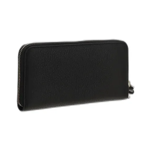 Logo Detailed Zipped Wallet