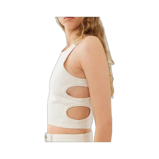 Cut-Out Cropped Tank Top