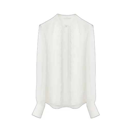 Scallop Embroidered Blouse