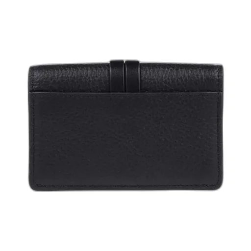 Logo-Charm Foldover Top Wallet