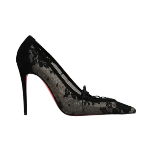 Km Lace Pointed Toe Pumps