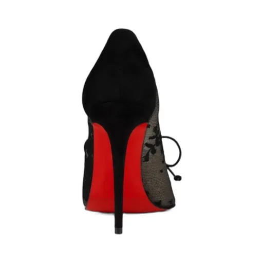 Km Lace Pointed Toe Pumps