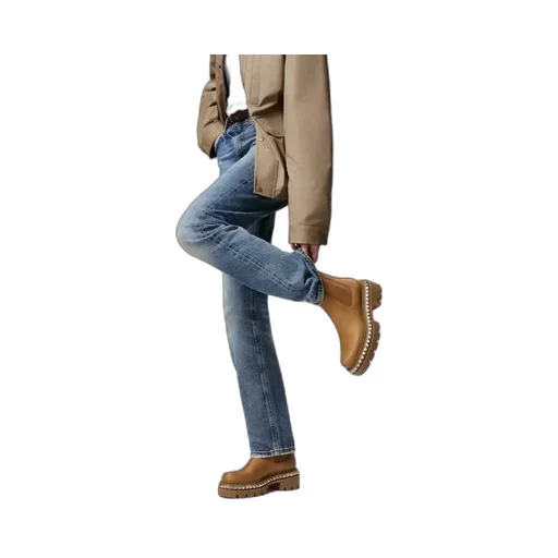 Round-Toe Slip-On Boots