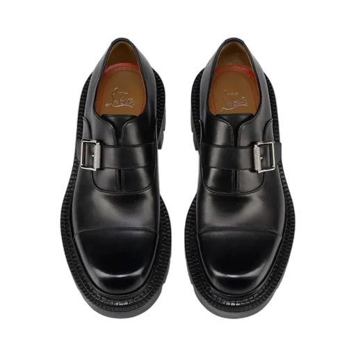 Buckle-Fastening Leather Shoes