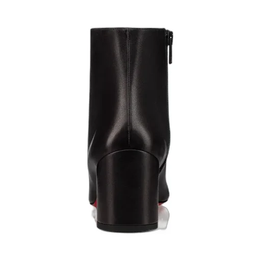 55Mm Block-Heel Leather Boots