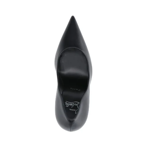 100Mm Miss Z Pointed-Toe Leather Pumps