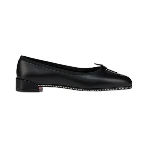 Embellished Round-Toe Flat Shoes