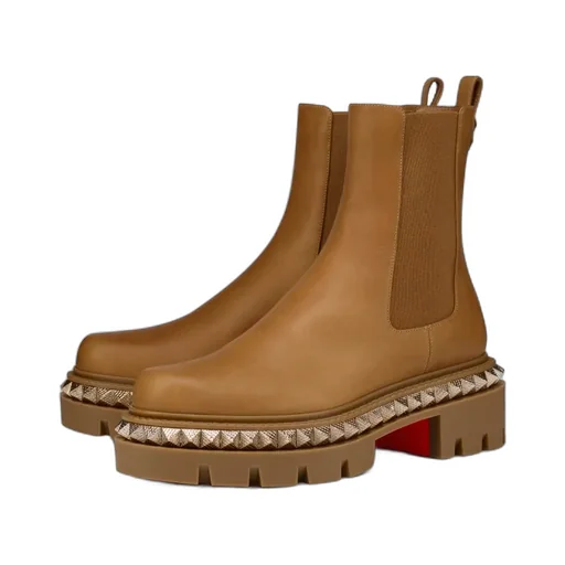 Round-Toe Slip-On Boots