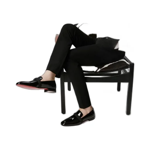Dandydeco Ribbon Leather Loafers