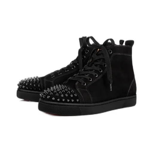 Lou Spikes Embellished High-Top Sneakers
