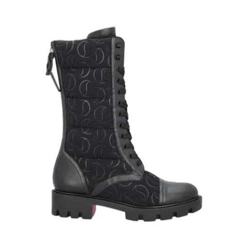 Padded Laced Ankle Boots