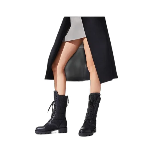 Padded Laced Ankle Boots