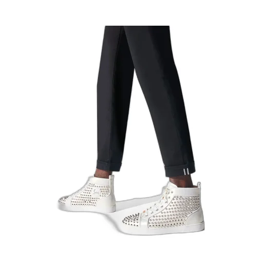 Rivet Logo High-Top Casual Sneakers
